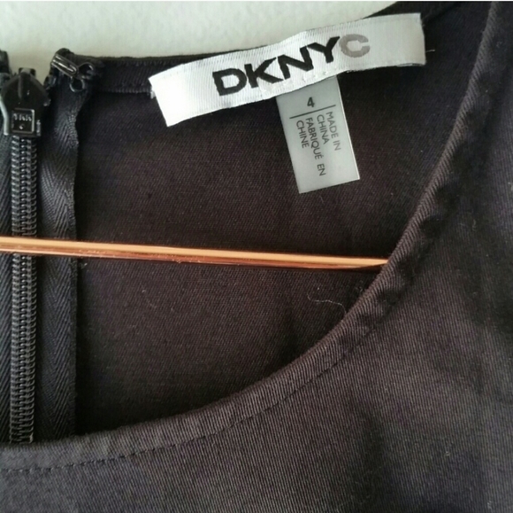 DKNY Black and White Sleeveless High Low Dress Size 4 - Picture 12 of 15
